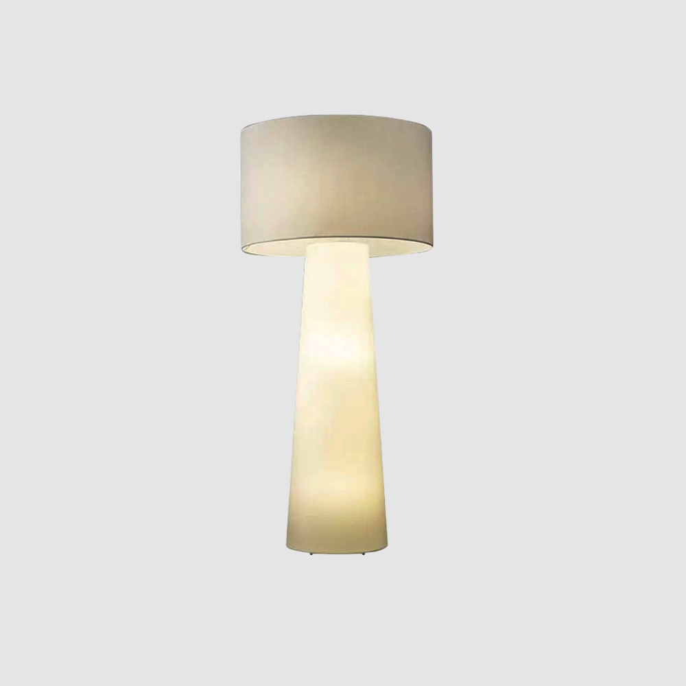 Minimalist Cylindrical Floor Lamp - White
